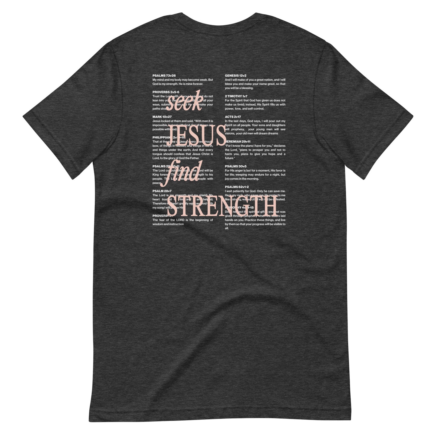 Seek Jesus, Find Strength Tee